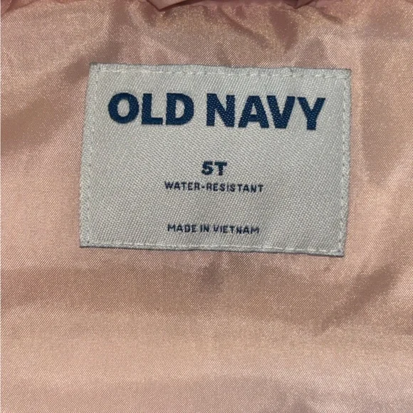 Old Navy Blush Pink Water-Resistant Vest Toddler Girl - Picture 3 of 4